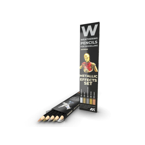 AKI Weathering Pencil Set - Metal Effects