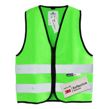 Salzmann barnvst med hg synlighet - reflekterande skerhetsvst med dragkedja - Tillverkad av 3M reflekterande material