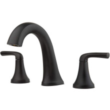Pfister LF-049-LRBB Ladera 8 pollici. Rubinetto da bagno diffuso a 2 maniglie in nero opaco