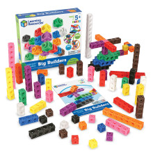 Learning Resources LER9291 0.75 x 0.75 in. Mathlink Cube Big Builders, 200 Cube