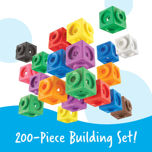 Learning Resources Learning Resources LER9291 0.75 x 0.75 in. Mathlink Cube Big Builders, 200 Cube 1