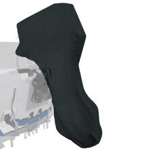 Coverify Volledige Buitenboordmotorhoes 60-90 PK Zwart Heavy Duty Volledige Boot Buitenboordmotorhoes 600D Waterdichte Motorkaphoes met Winddichte Ba