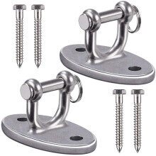 Besthouse 2 Heavy Duty Swing Hook Hammock Bracket, Indoor Swing Hooks 550kg Capacity Hanging Chair Bracket, 360 Rotation Hammock Ceiling Mount, 2