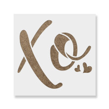 Xo Valentins Schablone - Valentinstag, Valentins Schablonen, Liebe Schablonen