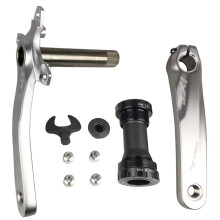 BNVB Bike Crank Arm Set 170mm 107 BCD Mountainbike Crank Set met Trapas Crank en Kettingblad Bouten voor MTB BMX Racefiets Compatibel met Shimano FSA