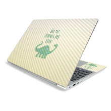 MightySkins Carbon Fiber Skin voor Lenovo IdeaPad S340 15" (2019) - All My Friends are Dead | Beschermende Skin