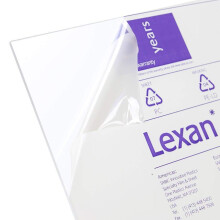 Sibe-R-Plastics Supply 0,010"""" dikke, heldere Lexan polycarbonaatplaat [Kies uw maat] (18"" x 24"")