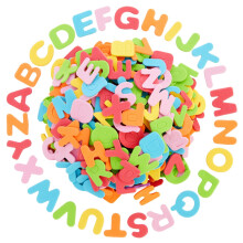 1300 stuks kleine schuimbriefstickers voor handwerk 50 sets zelfklevende A-Z-alfabetten voor kinderen (6 kleuren)