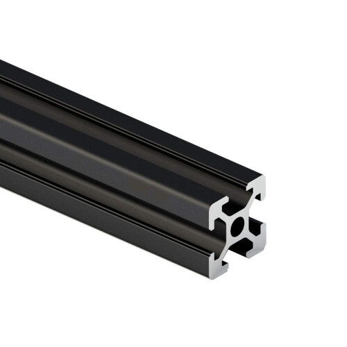 Zrat Rails PZRT 2PCS Black 2020 Aluminum Profile European Standard Linear Rail ...