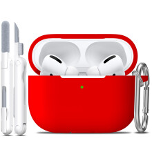R-fun voor iPods Pro 2e/1e generatie hoes met schoonmaakset Zachte siliconen beschermhoes Cover voor Apple AirPods Pro 2/1 voor dames Heren AirPods P