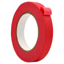WOD MTC5 Farbiges Abdeckband, Rot, 3/4 Zoll x 60 Yards. Buntes Lehrer-Maler-Klebeband fr lustige DIY-Kunst- und Handwerkslaborbeschriftungen, be