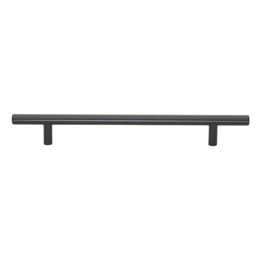 Gliderite Hardware 7"""" Center Solid Handle Bar Pull 10"""" Long 5004-178 (Matte Black 50) 849376058686