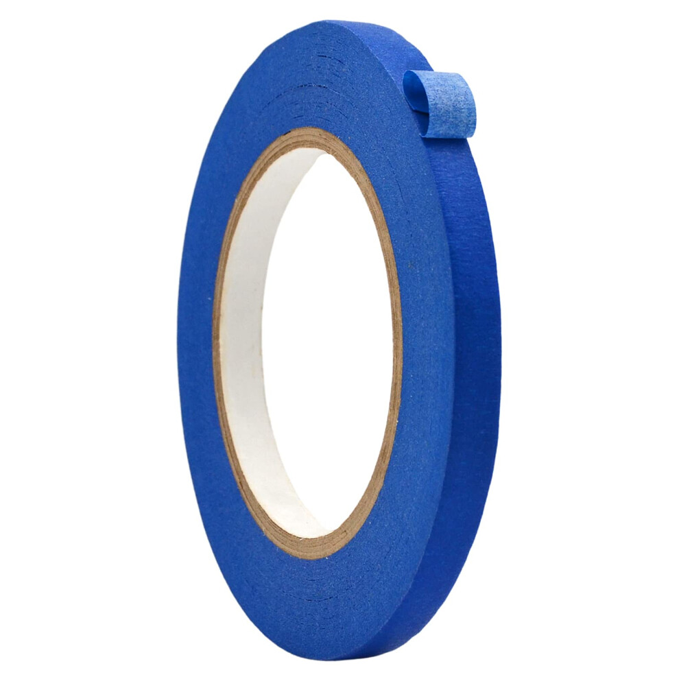 Wod Mtc5 Colored Masking Tape Blue 1/4 Inch X 60 Yds. Colorful Teacher Painters Tape For Fun Diy Art & Crafts Lab Labeling Writable & Classroom D 742309091326
