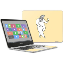MightySkins Huid Compatibel met Samsung Chromebook Plus 12.3"(2017) - Chubby Selfie | Beschermend, Duurzaam