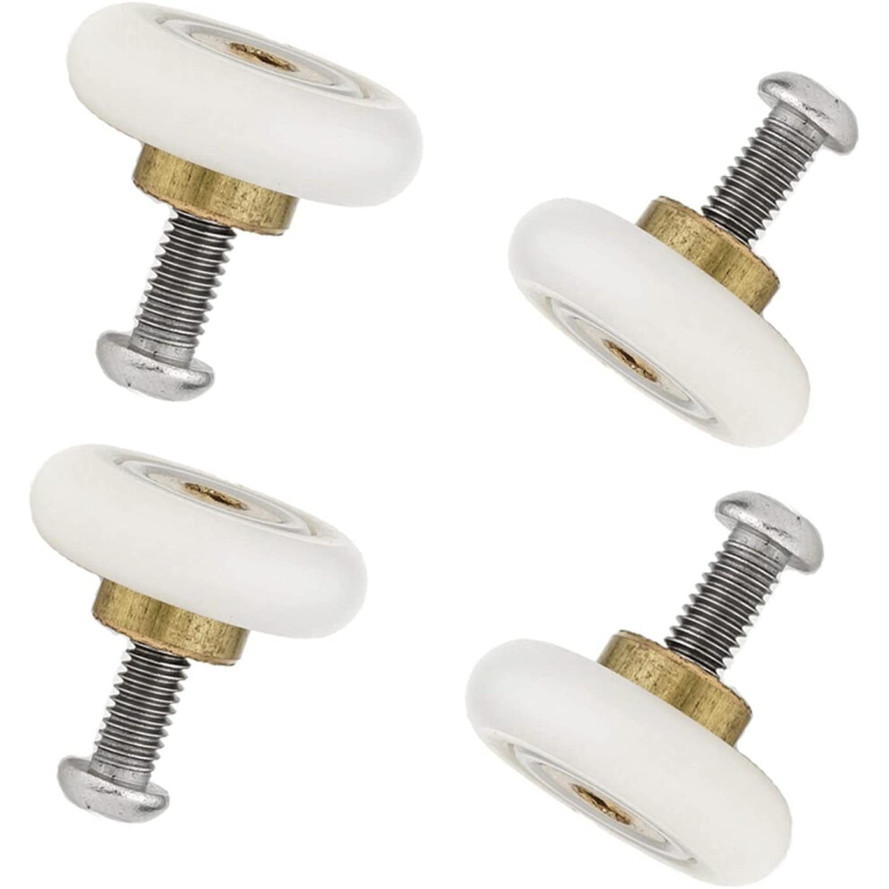 4X Replacement Shower Door Rollers/Runners/Wheels 19Mm Diameter 732489468483