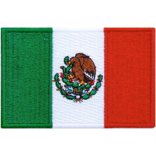Graphic Dust 2 delar Mexico Flagga Broderad Iron On Patch Applikation Mexikansk Flagga Kostym Uniform DIY Jean Jacket