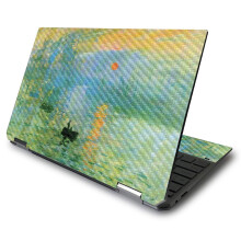MightySkins Carbonfaser-Hlle fr HP Spectre x360 13,3 Zoll Gem-Cut (2020)  Impression Sunrise | Schtzendes, langlebiges, strukturiertes Carbon