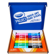 Crayola Quick Dry Paint Sticks Paint Set Kids, Set of 12 colours