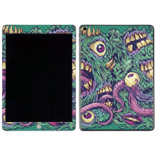 MightySkins Skin in fibra di carbonio per Apple iPad 7a generazione (10.2"""" 2019) - Occhi e denti | Finitura protettiva e durevole in fibra di ca