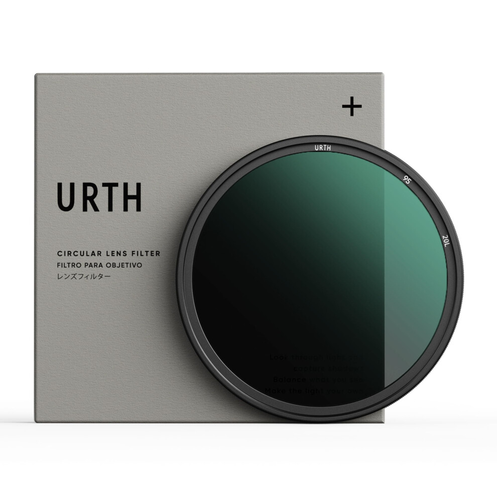 Urth 95Mm Nd8 (3 Stop) Lens Filter (Plus+) - 20-Layer Nano-Coated Ultra-Slim Neutral Density Camera Lens Exposure Filter Light 9354842004773
