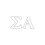 Samolepka Pro-Graphx Sigma Alpha Greek Sorority Samolepka 2,5 palce vysok bl 1
