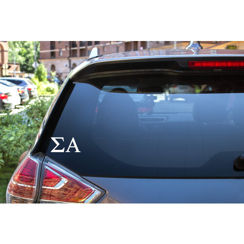 Samolepka Pro-Graphx Sigma Alpha Greek Sorority Samolepka 2,5 palce vysok bl 2