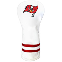Team Golf NFL Tampa Bay Buccaneers White Vintage Fairway Head Cover White Vintage Fairway Golf Club Headcover Form Fitting Design Retro Design