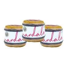 Lion Brand Yarn, Bulky Tape Rewind Garn für Stricken und Häkeln, Citronella, 1 Packung