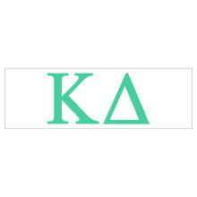 Pro-Graphx Kappa Delta Greek Sorority adesivo decalcomania alto 2,5 pollici menta
