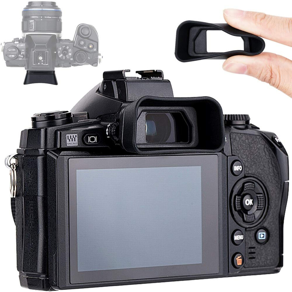 Soft Silicon Camera Viewfinder Eyecup Eyepiece Eyeshade For Olympus Om-D E-M1 Mark Iii & E-M1 Mark Ii & E-M1 Mirrorless Camera Replaces Olympus Ep-1 6939922204804