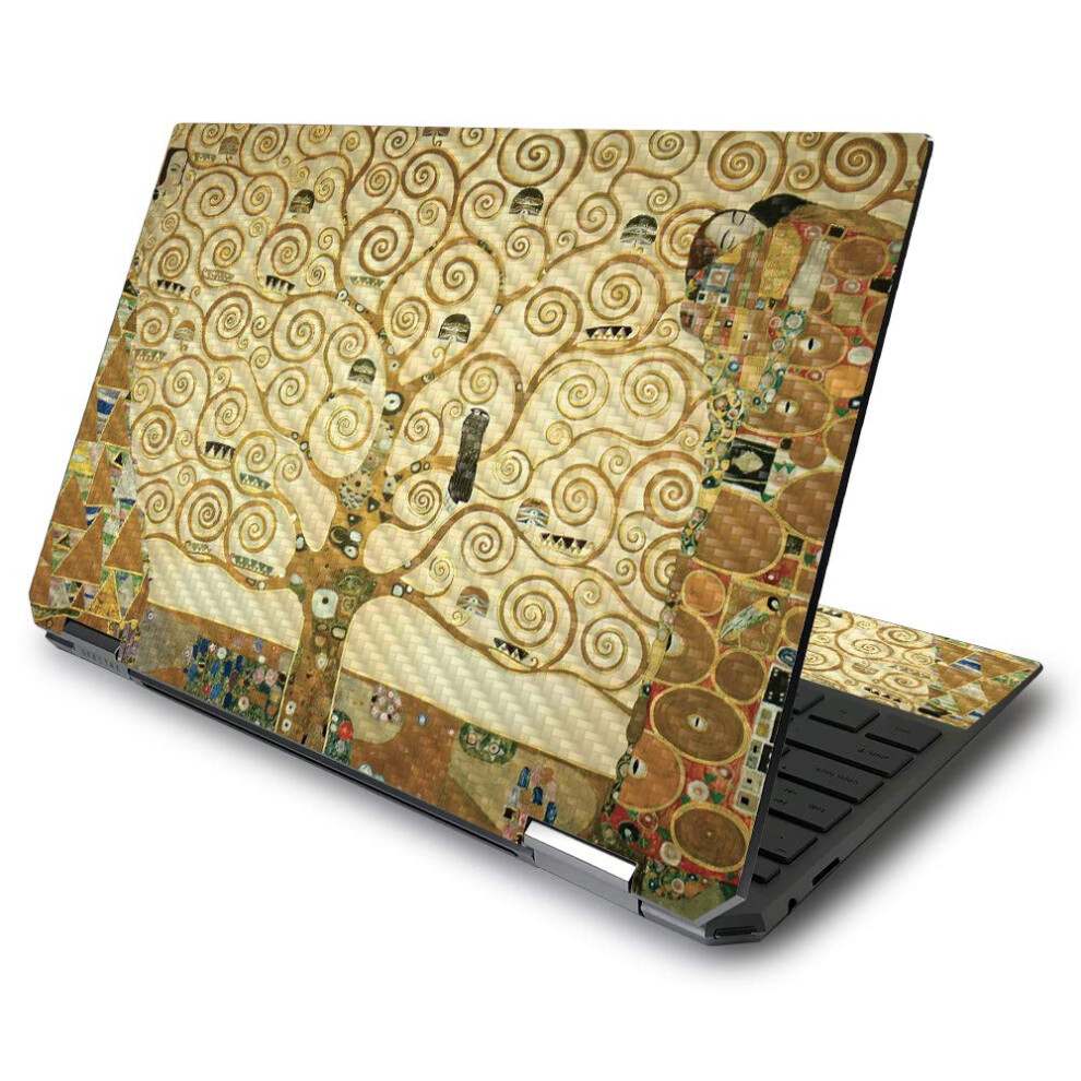 Mightyskins Carbon Fiber Skin For Hp Spectre X360 13.3"""" Gem-Cut (2020) - Tree Of Life | Protective Durable Textured Carbon Fiber Finish | Easy To A 719281332273