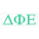 Pro-Graphx Delta Phi Epsilon Griekse Sorority Sticker Decal, 6,4 cm Hoog, Mint 1