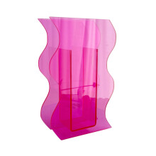 Moderne dekorative Acrylvase für Zuhause und Büro, Blumenvase mit breiter Öffnung, robustes, transparentes Tischgesteck, geeignet für frische,