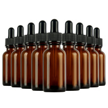 gondropparflaska Hoa Kinh 24-pack 2 oz 60 ml brnstensfrgade glasflaskor med gondroppar av glas fr eteriska oljor