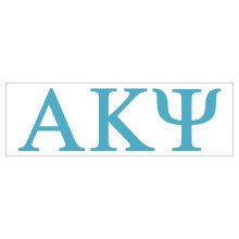Pro-Graphx Alpha Kappa Psi Greek Sorority adesivo adesivo 2,5 pollici di altezza blu cielo