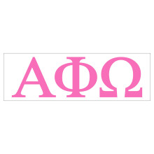Pro-Graphx Alpha Phi Omega Greek Sorority adesivo decalcomania alto 2,5 pollici rosa
