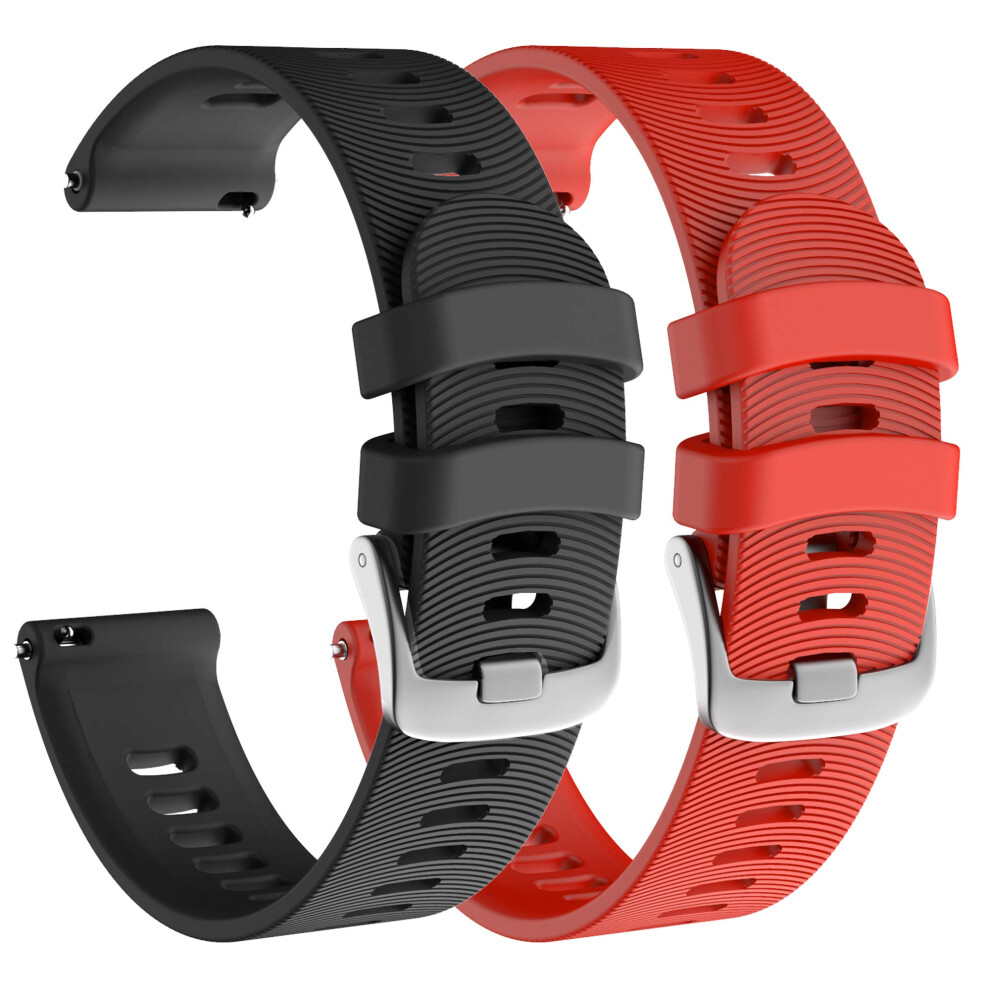 Isabake Watch Band For Garmin Forerunner 245/245 Music/Forerunner 645/645 Music Compatible With Garmin Vivoactive 3 /Venu Sq/Vivomove Hr 20Mm Soft Si 8414892923019