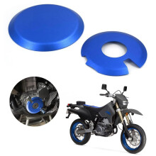 AnXin Motor Ontstekingskoppeling Case Savers Guards Kit Protector Set Cover Aluminiumlegering voor DRZ400 DRZ400S DRZ400SM DRZ400E KLX400 Blauw