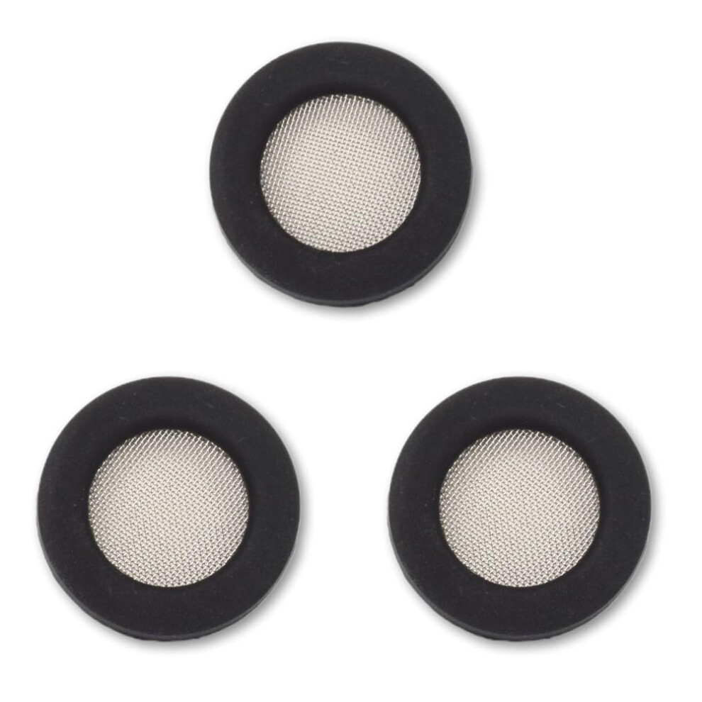 Shower Head Gasket Silicone Washer Silicone Filter Gasket For Shower Head Water Tap Faucet (Black 3 Pcs) 634806434259