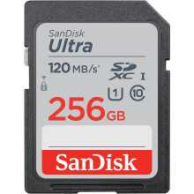 SanDisk 256 GB Ultra SDXC UHS-I memriakrtya - 120 MB/s C10 U1 Full HD SD krtya - SDSDUN4-256G-GN6IN [Rgebbi verzi]