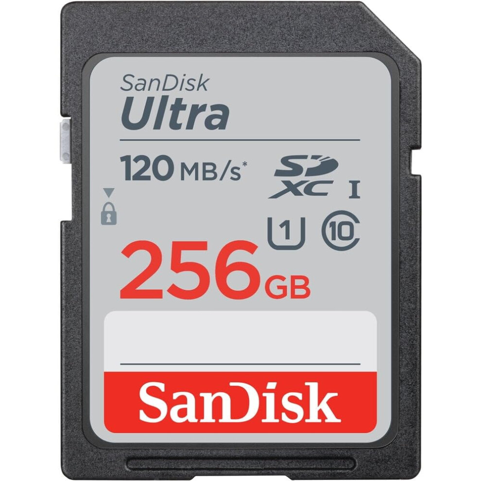 New Sandisk Ultra Sdxc Memory Card 120Mb/S Class 10 Uhs-I - 256Gb Sdsdun4-256G-Gn6in