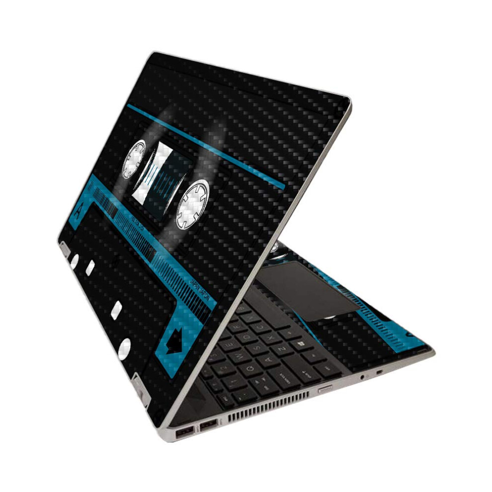Mightyskins Carbon Fiber Skin For Hp Pavilion X360 15"""" (2020) - Cassette Tape | Protective Durable Textured Carbon Fiber Finish | Easy To Apply | M 705675711212