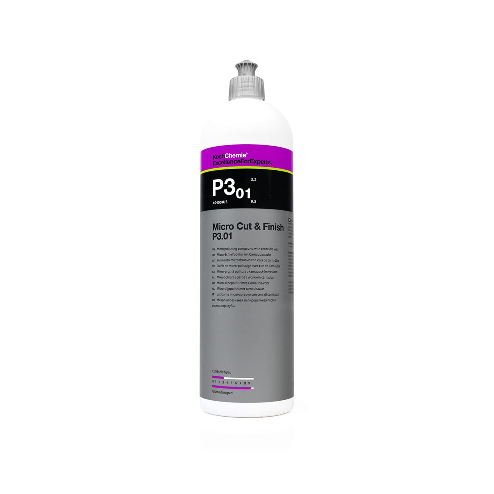 Koch-Chemie - Micro Cut & Finish Polishing Compound With Carnauba Wax - Permanent Removal Of Holograms Fine Scratches & Sanding Marks; Long Term Sea 4260188687721