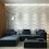 Art3d Decorative 3D PVC Wall Panel for Interior D?cor 6-Pack 24.6 x 31.5 in. Wave 2 2