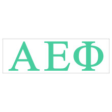 Pro-Graphx Alpha Epsilon Phi grg szvetsgi matrica matrica 2,5 hvelyk magas menta