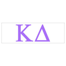 Pro-Graphx Kappa Delta Greek Sorority adesivo decalcomania alto 2,5 pollici lilla