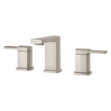Pfister Deckard Rubinetto per lavabo da bagno da 8 pollici diffuso 2 maniglie 3 fori finitura nichel spazzolato LG49DAPK
