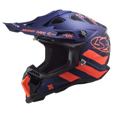 Helmy LS2 Helma MX-Off Road Subverter Evo (Cargo Matte Blue Fluo Orange - X-Small)