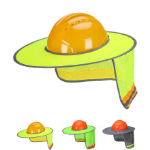 UNCO- Schutzhelm-Sonnenschutz, Voll- und Standardkrempe, Netz-Sonnenschutz, hohe Sichtbarkeit, reflektierend, Schutzhelm-Sonnenschutz, Schutzhelm-Zub