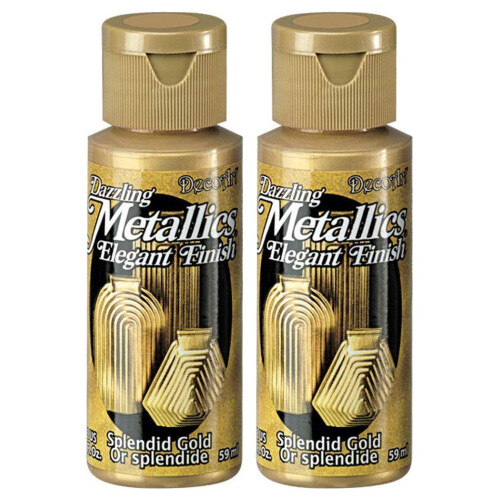 Peinture Acrylique Métallique 2oz-Or Splendide
